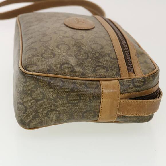 CELINE C Macadam Canvas Shoulder Bag Beige - Picture 5 of 13